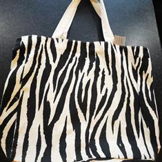 Gisela Graham Fabric Shopping Bag (Zebra)
