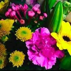 Florist choice hand tied