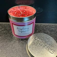 Candle Tin Raspberry Supreme 