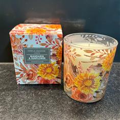 Gisela Graham Mandarin and Sunflower Scented Candle 