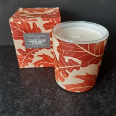 Gisela Graham Amber Wood and Honey Scented Candle 