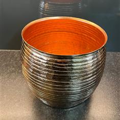 Gisela Graham Indoor metal Pot Cover Bronze
