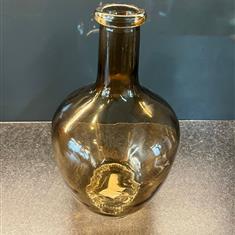 Gisela Graham brown glass vase 