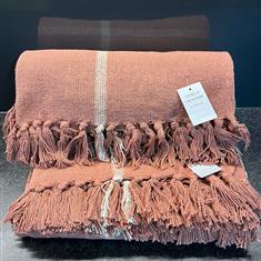 Gisela Graham Russett Colour Throw Blanket