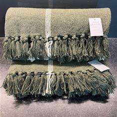 Gisela Graham Bottle Green Throw Blanket