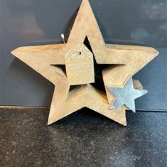 Wooden- Metal Star Decoration 