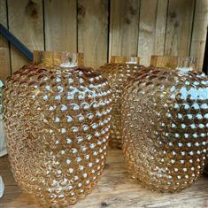 Bubble effect glass Vase