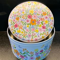Gisela Graham Flowery Metal Cake Tin