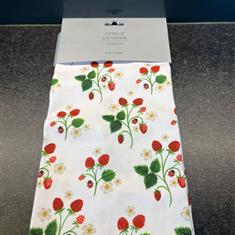 Strawberry Motif Tea Towel