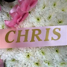 910 Gold Letters On Ribbon