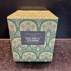 Gisela Graham Earl Grey and Cucumber Scented Candle