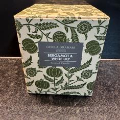 Gisela Graham Bergamot and White Lily Scented Candle