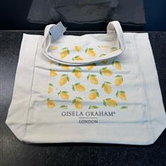 Gisela Graham Lemons Fabric Shopping Bag