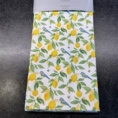 Gisela Graham Lemons Motif Tea Towel