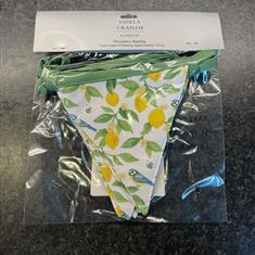 Gisela Graham Lemons Fabric Bunting