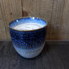 Heaven Sends Blue Ceramic Pot Candle