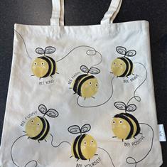 Bee Canvas Tote Bag