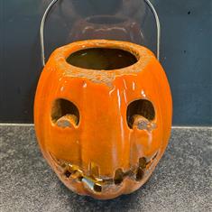Ceramic Pumpkin Tea light lantern