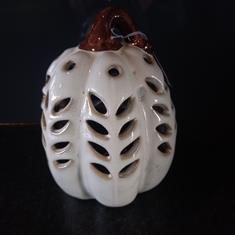 LED Ceramic Pumpkin Large