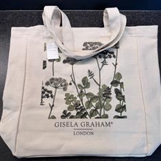 Gisela Graham Fabric shopping Bag (cow parsley)