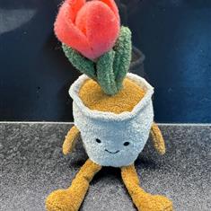 Gisela Graham Plush Tulip Pot