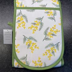 Gisela Graham Mimosa Oven Gloves