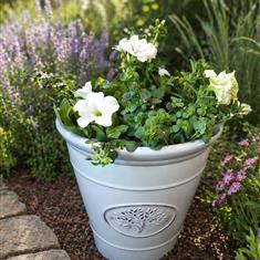All White Summer Planter