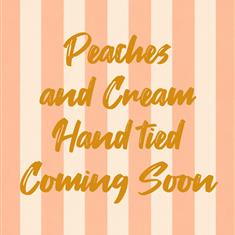 Peaches and Cream Hand Tied