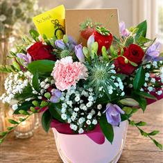 Summer Berries Hat Box with Candle