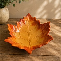 Gisela Graham Russet Ceramic Sycamore Bowl