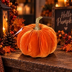 Orange Velvet Pumpkin small