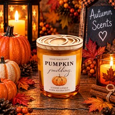 Heaven Sends Pumpkin Pudding Candle Orange