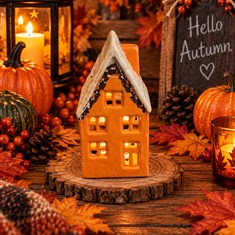 Gisela Graham Small LED House Ornament 