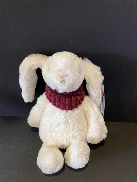 Jellycat Bashful Snug Berry Bunny Burgundy Scarf