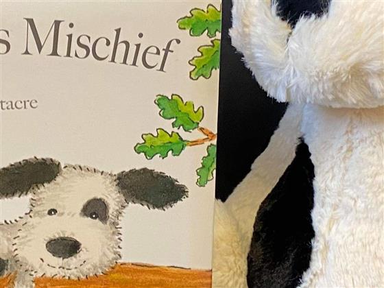 Jellycat puppy makes best sale mischief